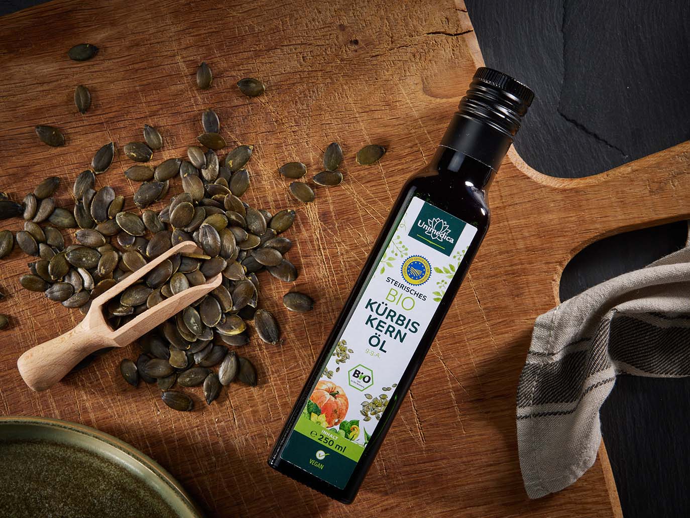 Bio Steirisches Kürbiskernöl - 250 ml - von Unimedica